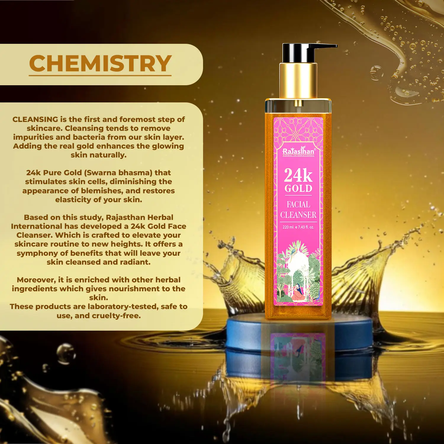 luxurious 24k gold infused formula