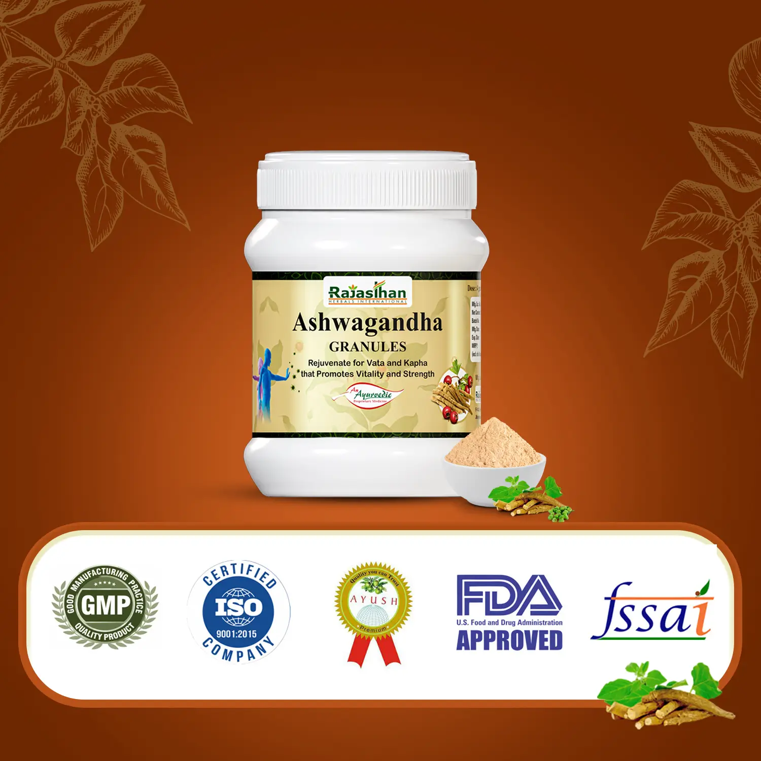 certification ashwagandha granules