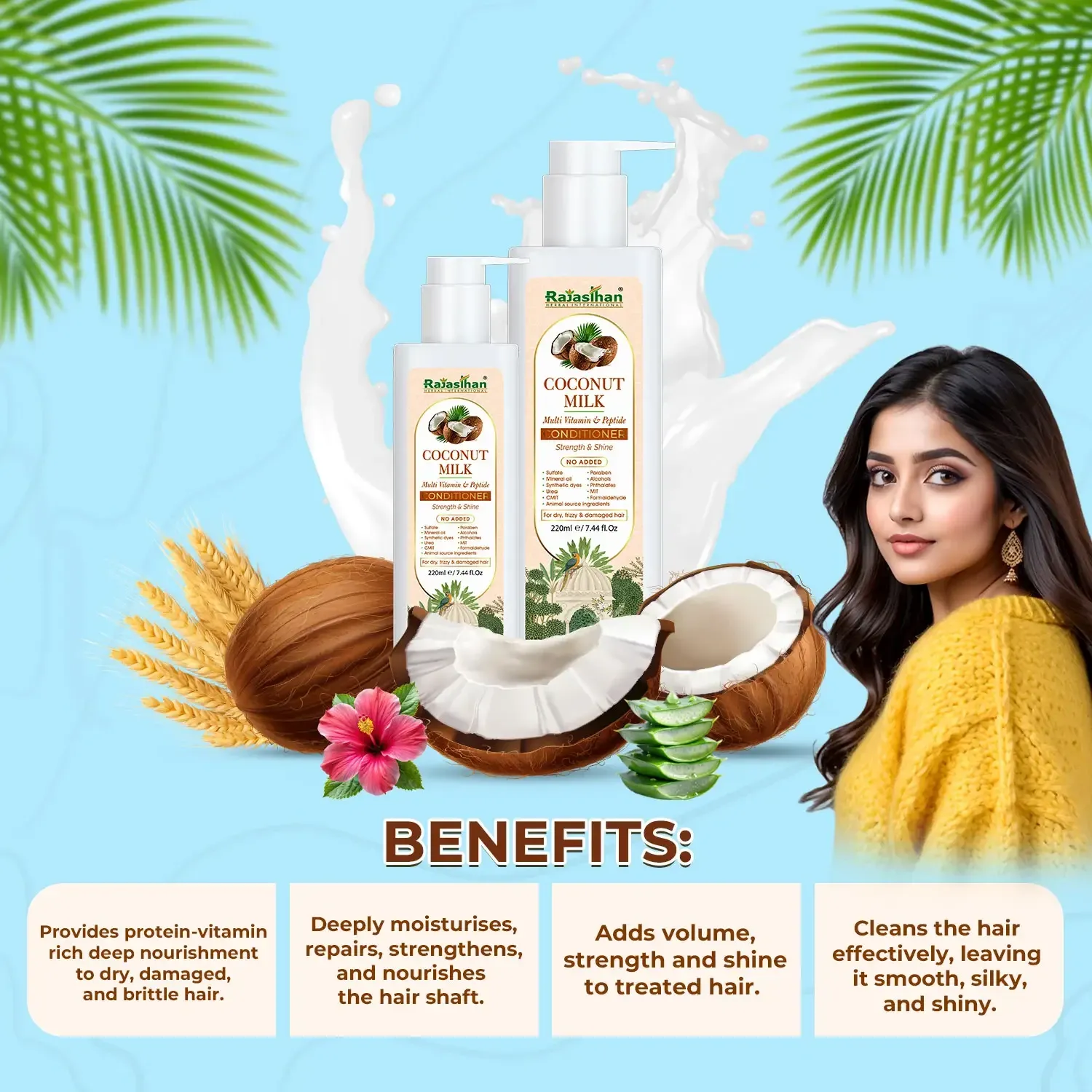 healthy scalp and shiny hair