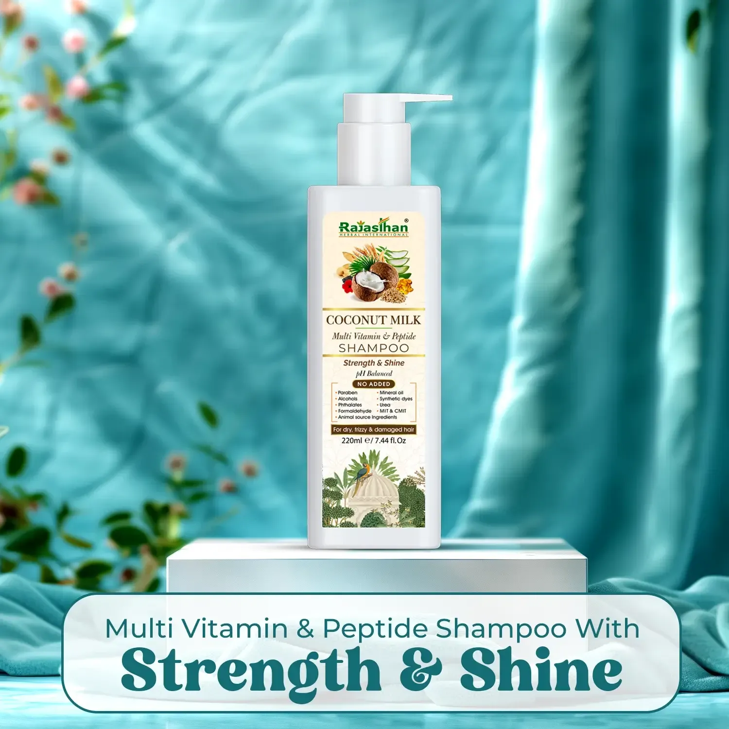 multi vitamin and peptide shampoo for hair care