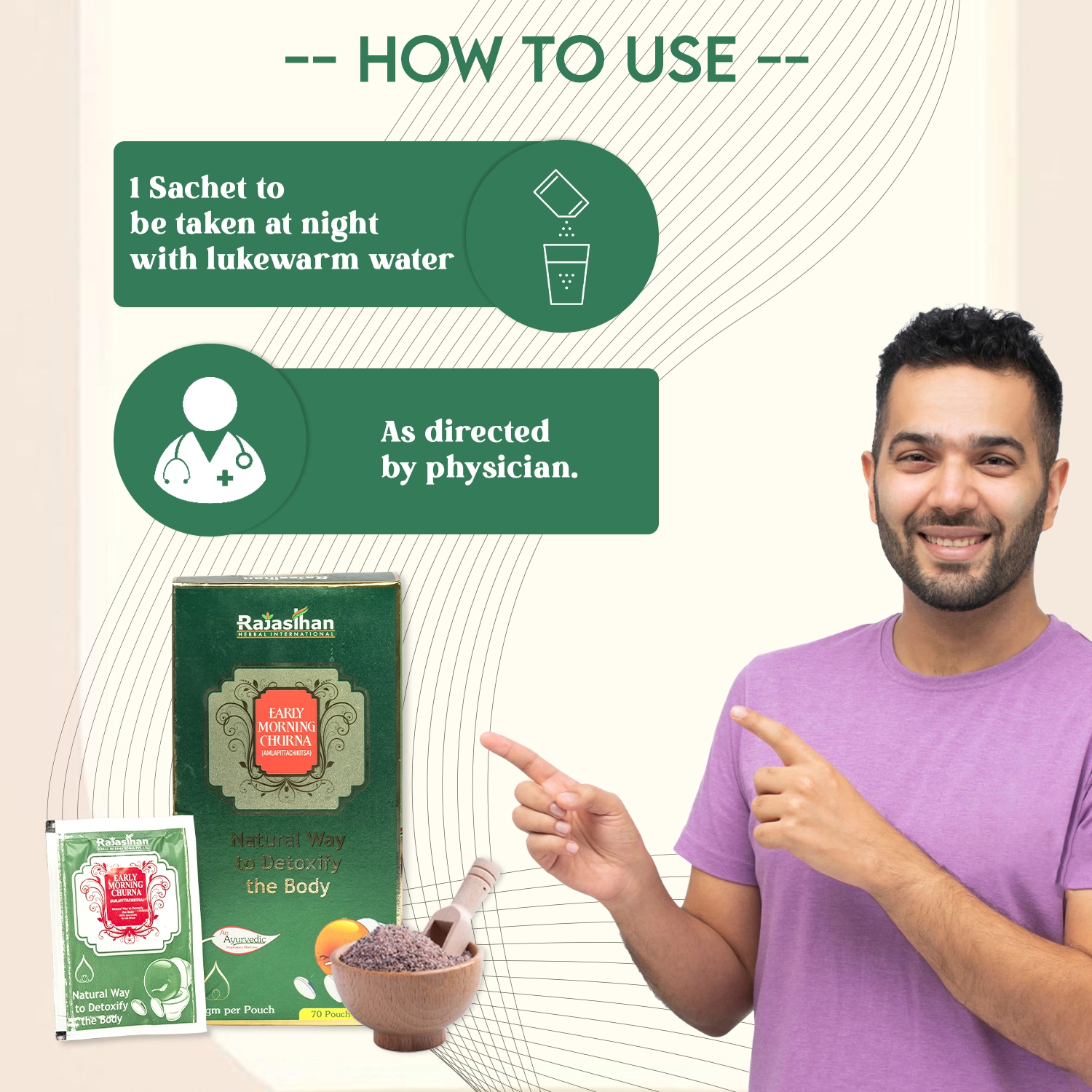 how to use early morning churna