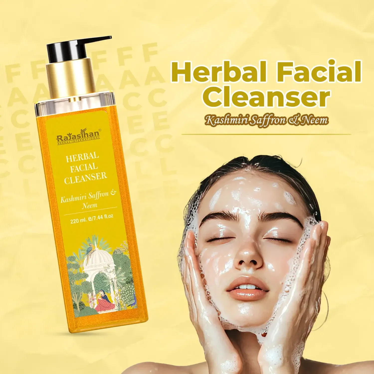 ayurvedic facial cleanser for rejuvenation and hydration