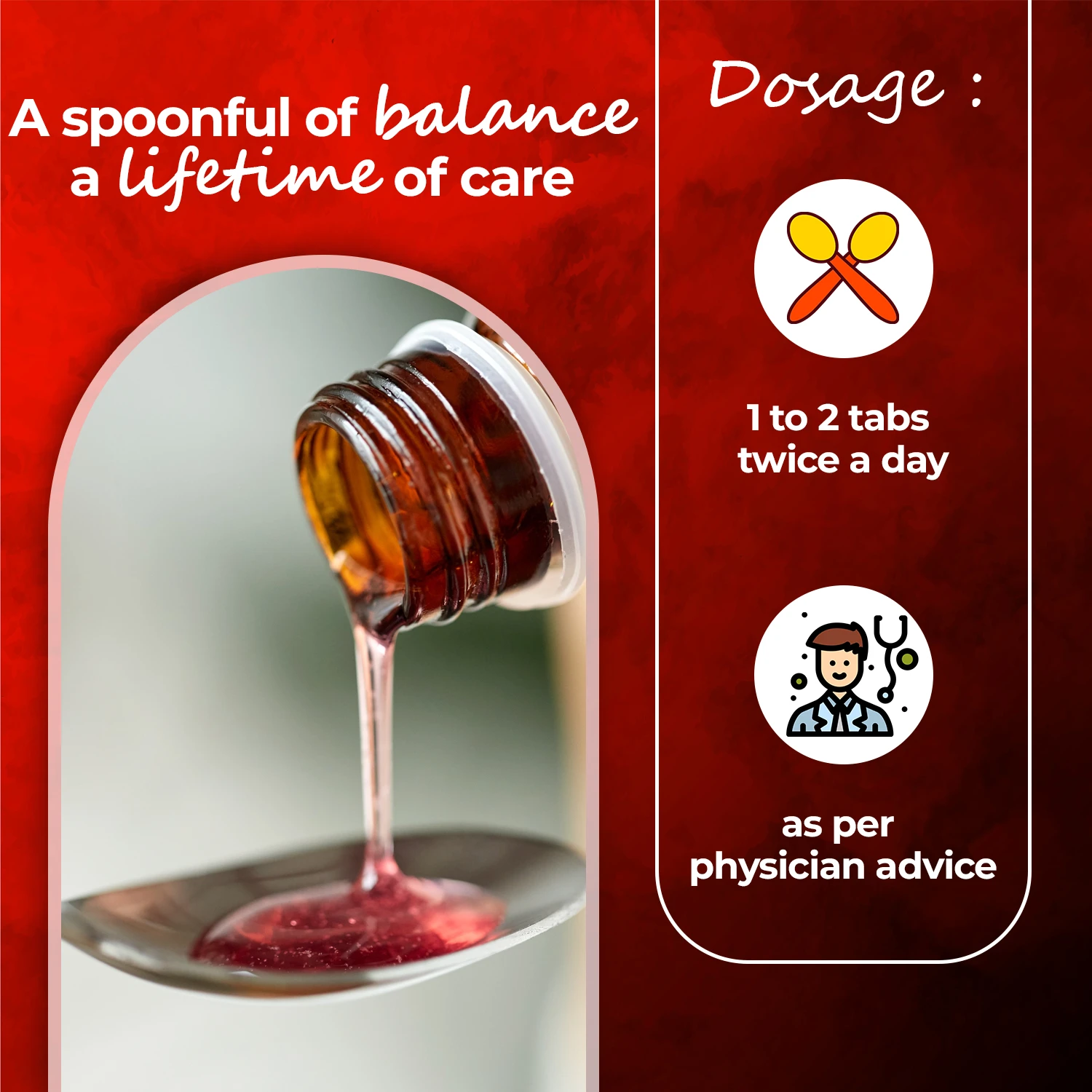dossage of nari amrut syrup