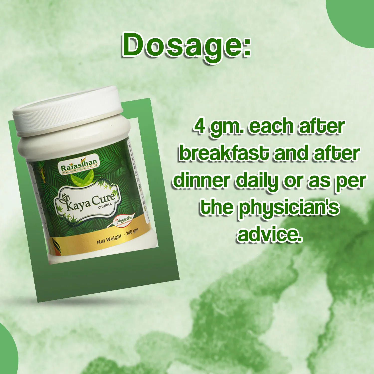 kaya cure churna dosage