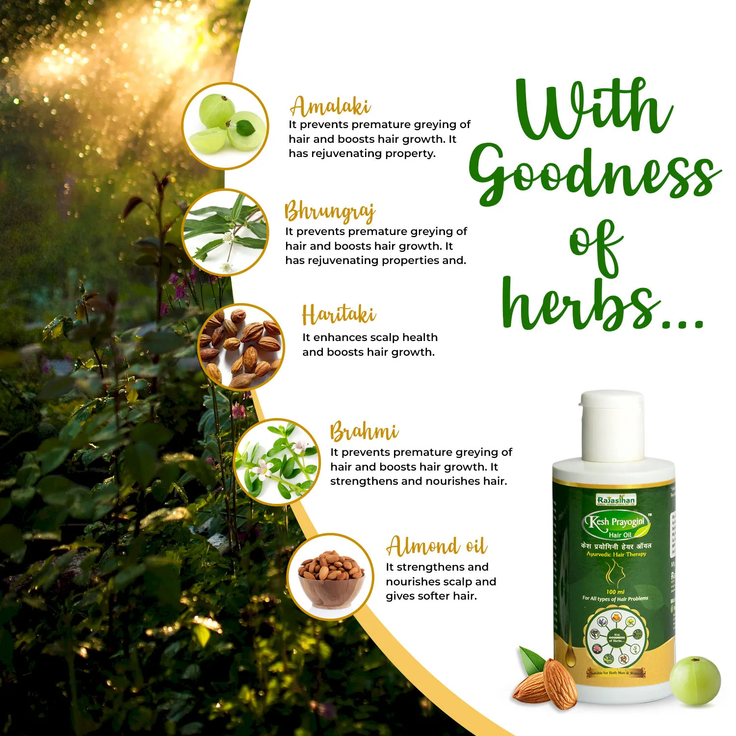 key ingredients in kesh prayogini hair oil