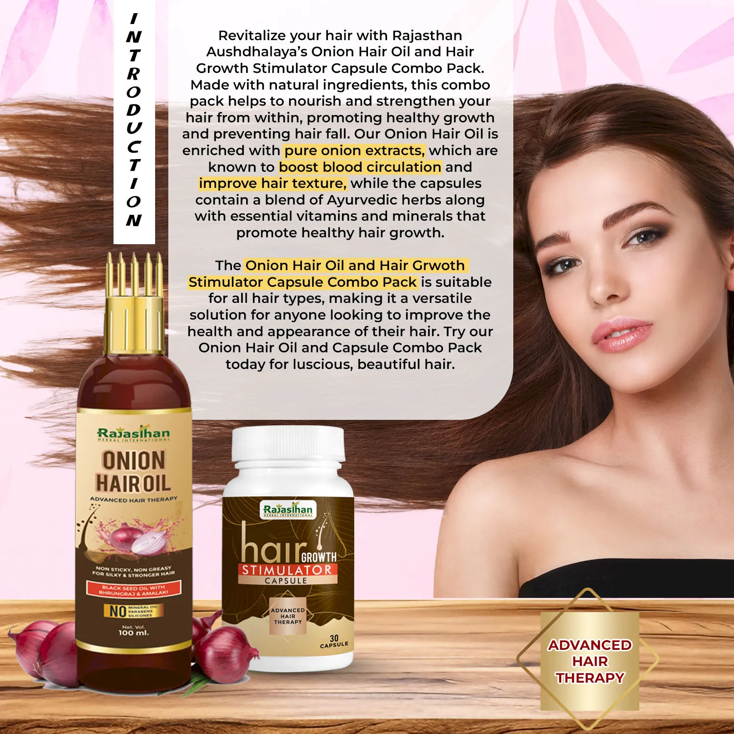 strengthens hair roots and reduces breakage