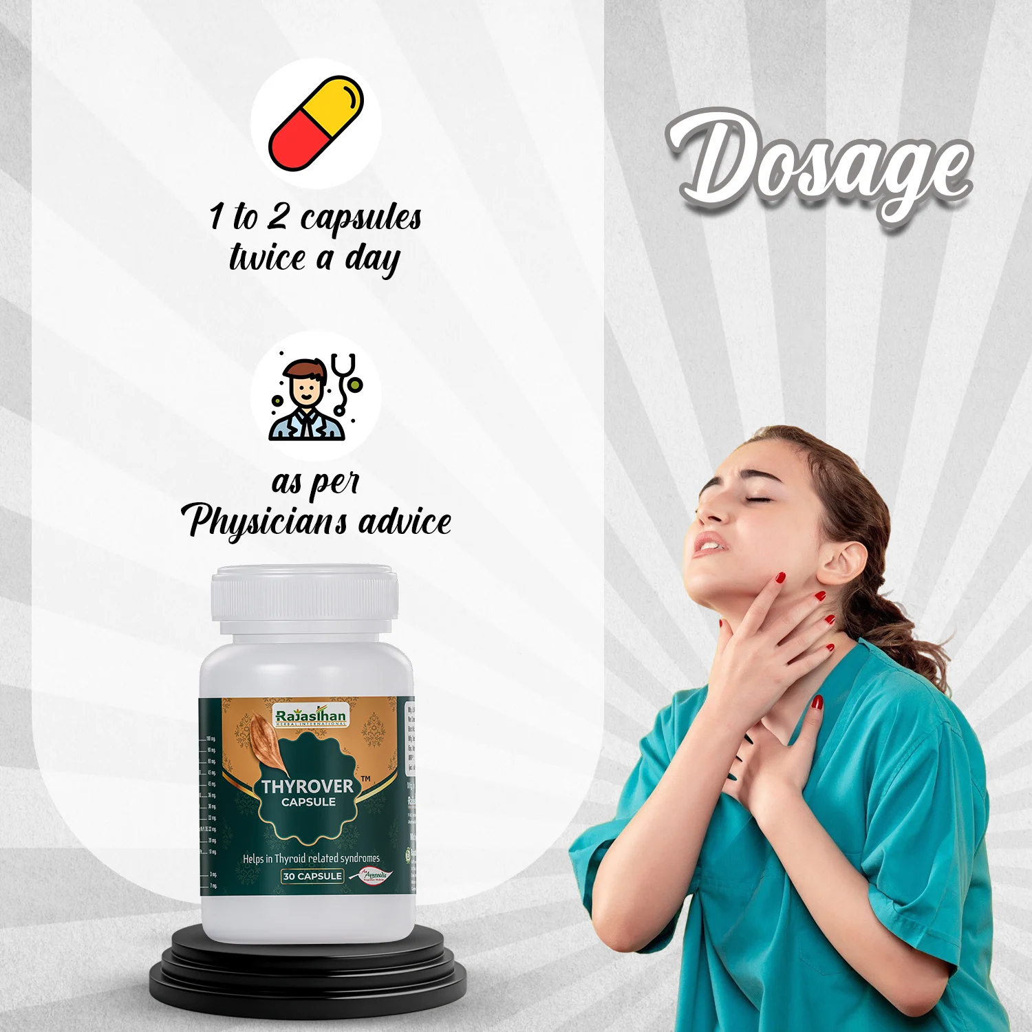 dosage of thyrover capsule