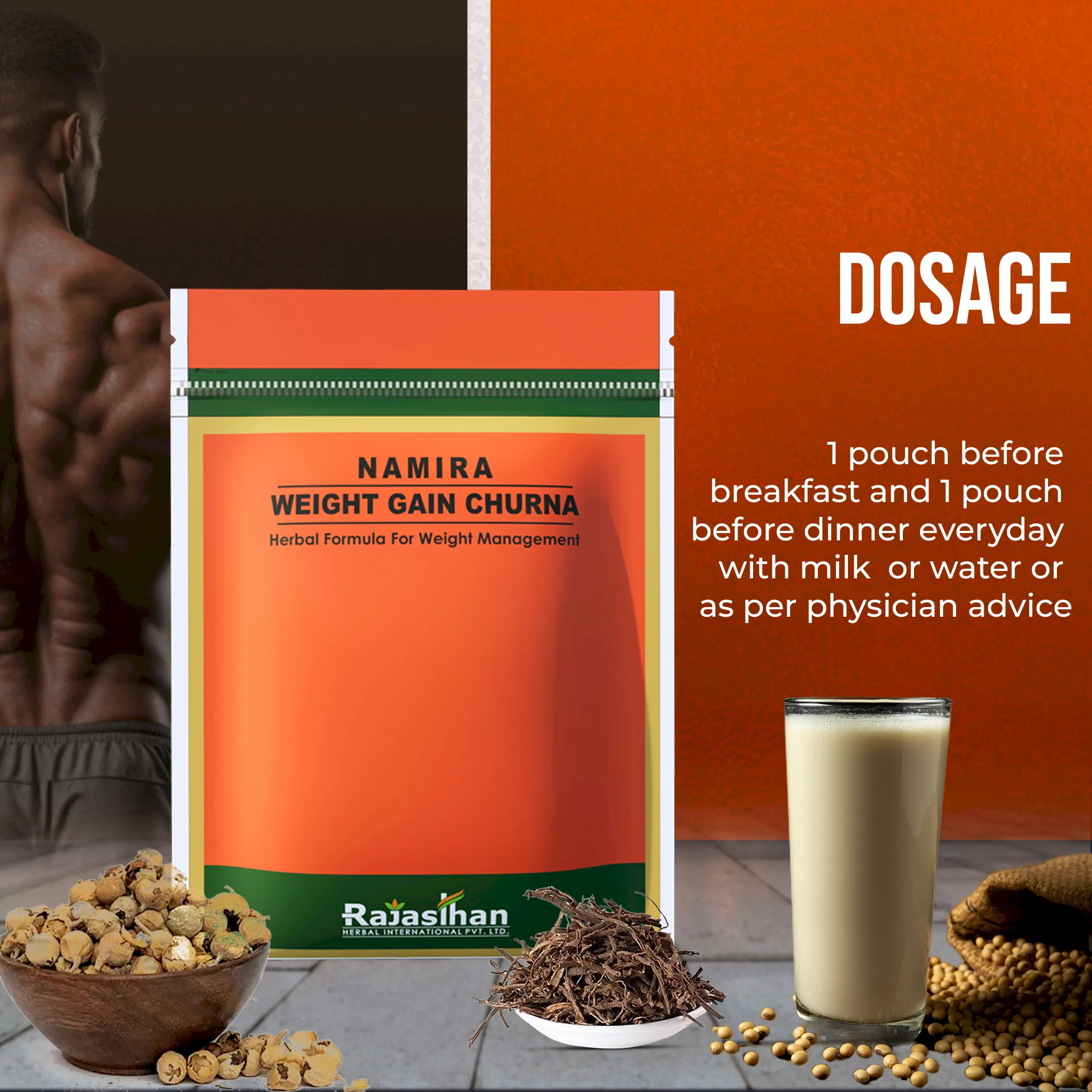 dosages of namira weight gain churna