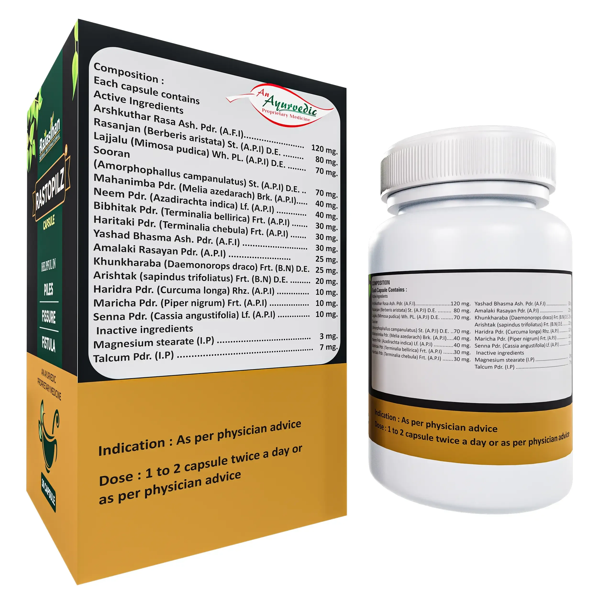 herbal ingredients rastopilz capsules