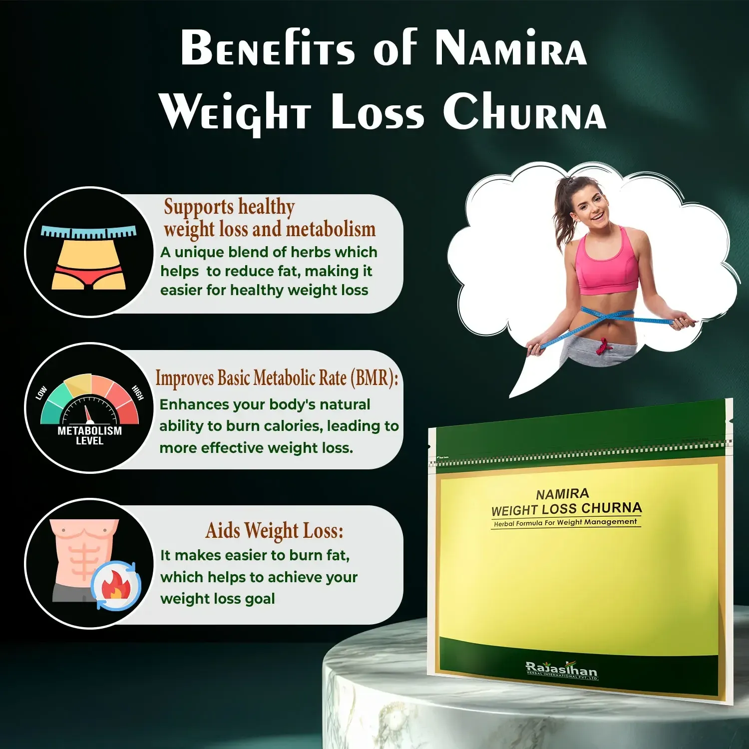 key features of namira weight loss churna