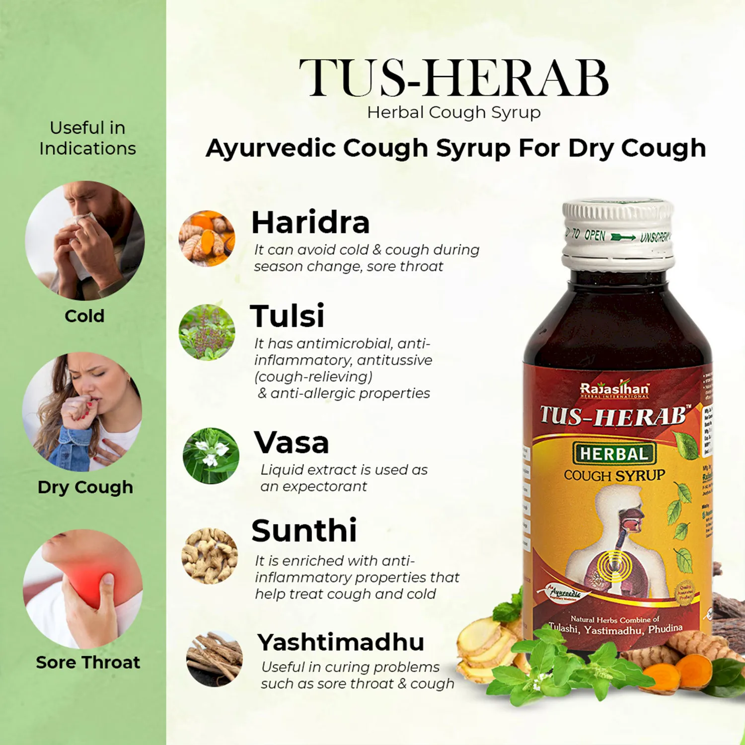 tus herab cough syrup herbs and their benefits