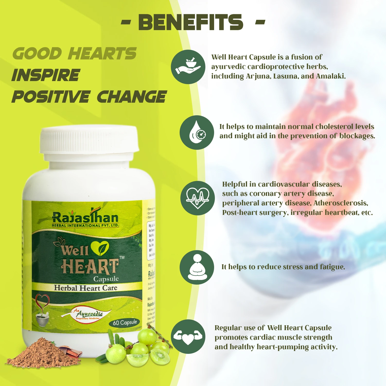 benefits of well heart capsule