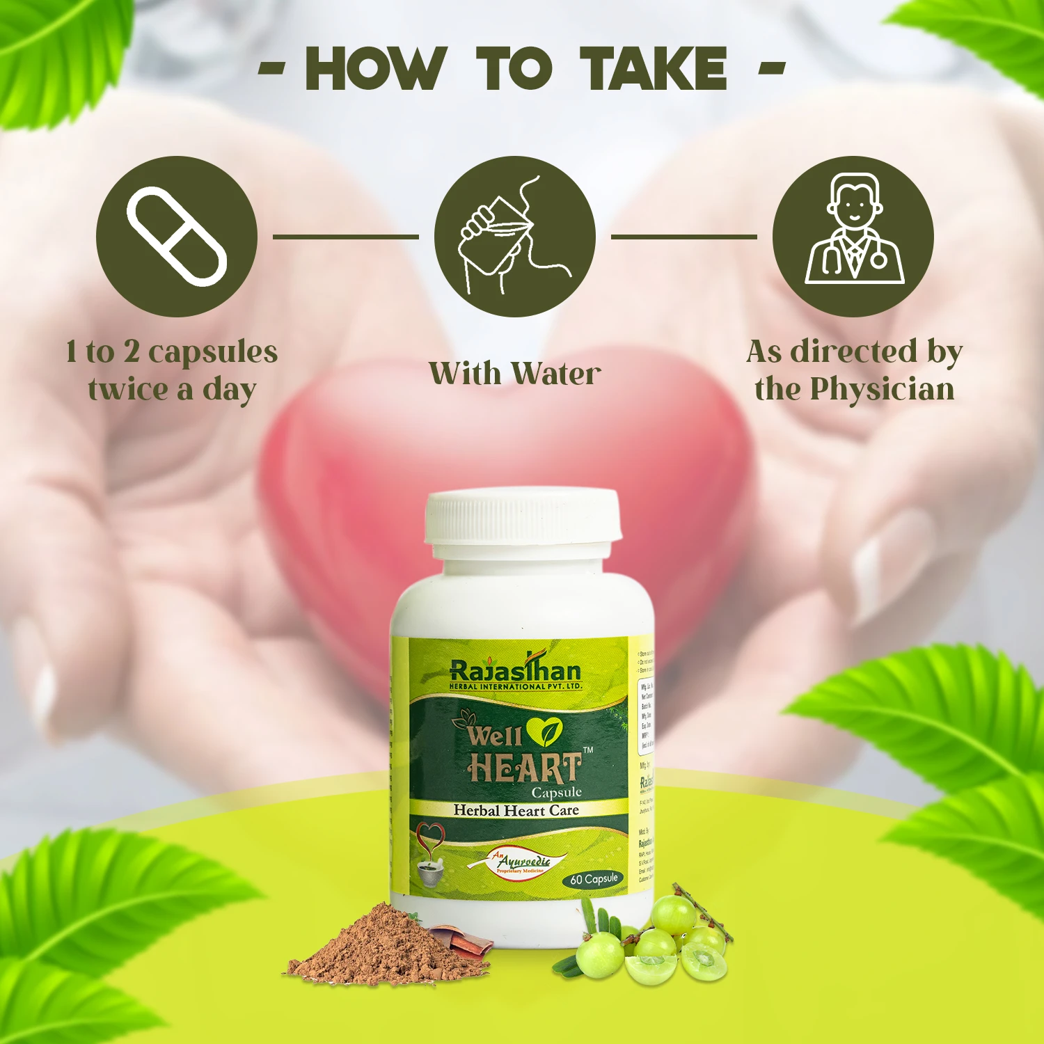 how to take well heart capsule