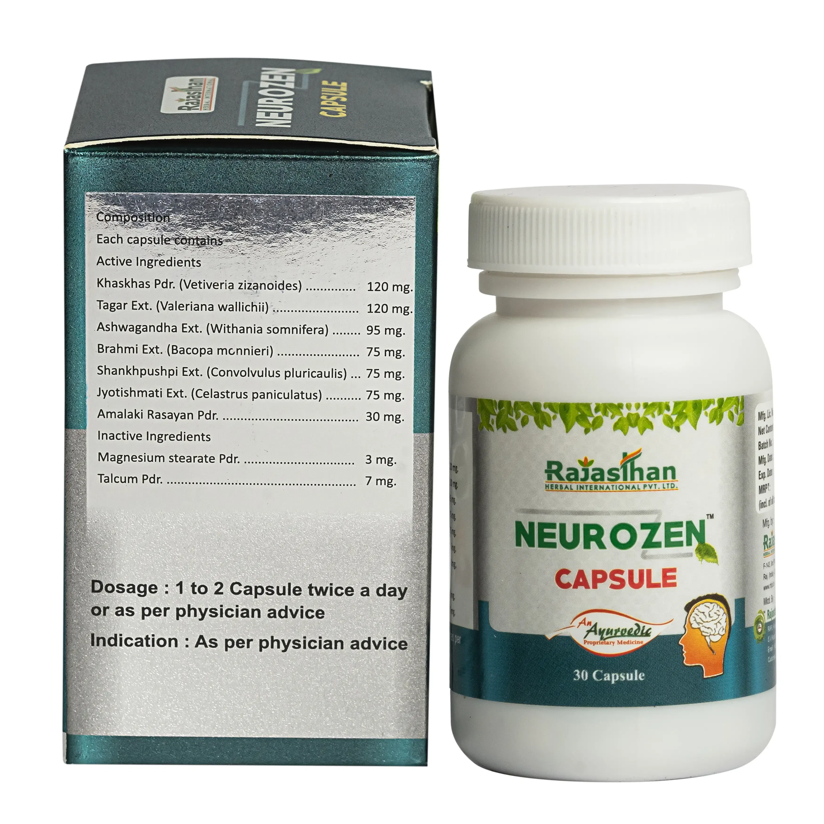 ingredients neurozen capsule
