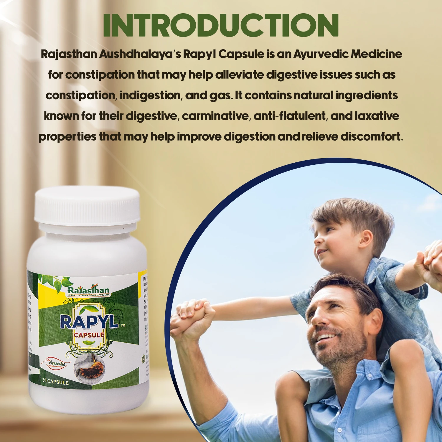 rapyl capsule for constipation and gas