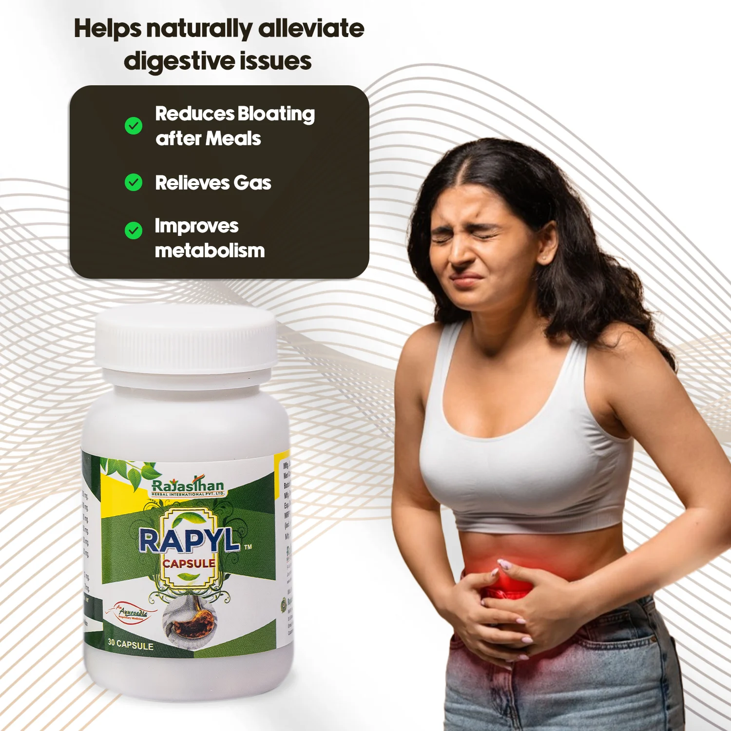 rapyl reduces bloating after meals