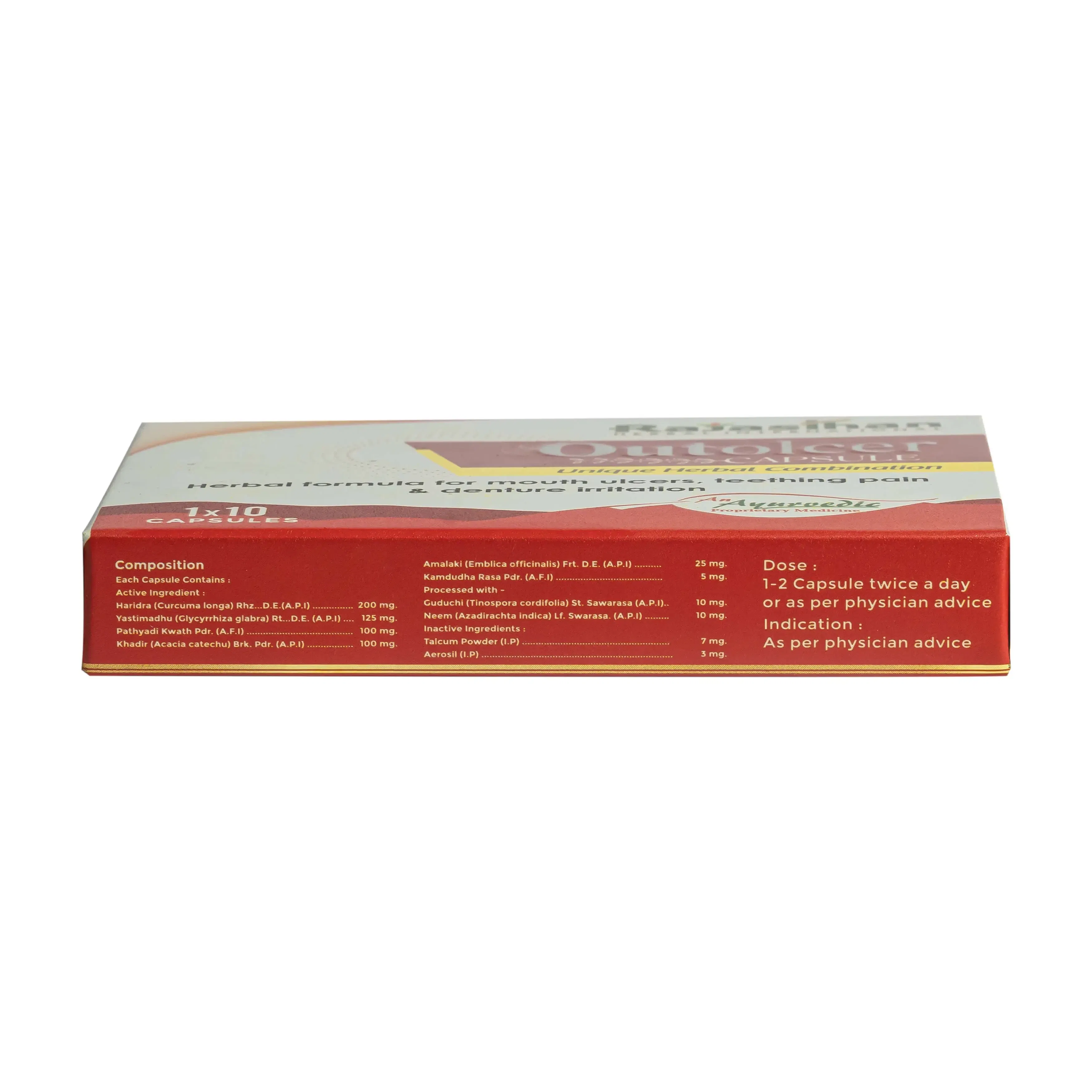 ingredients in outolcer capsule