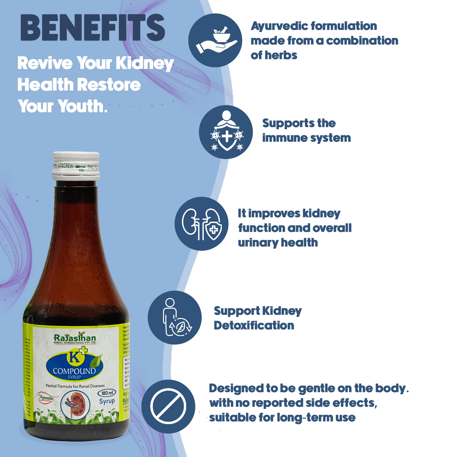 benefits of k plus compund syrup