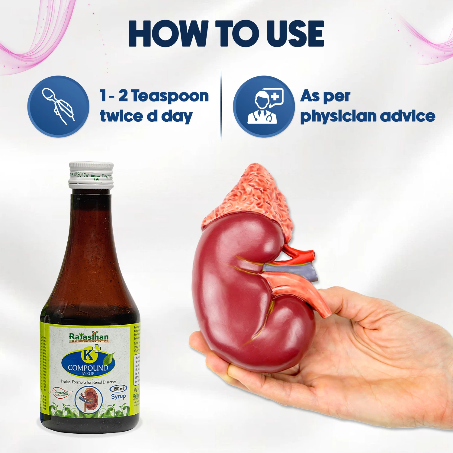 how to use k plus compound syrup