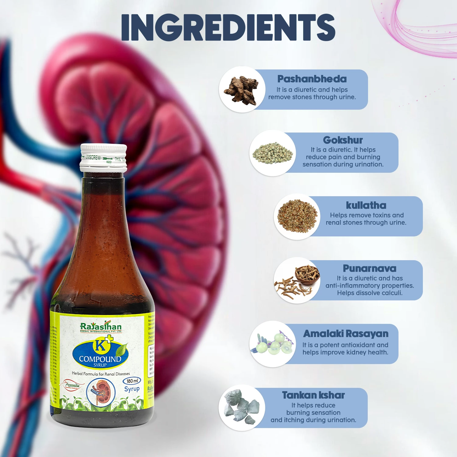 ingredients in k plus compound syrup