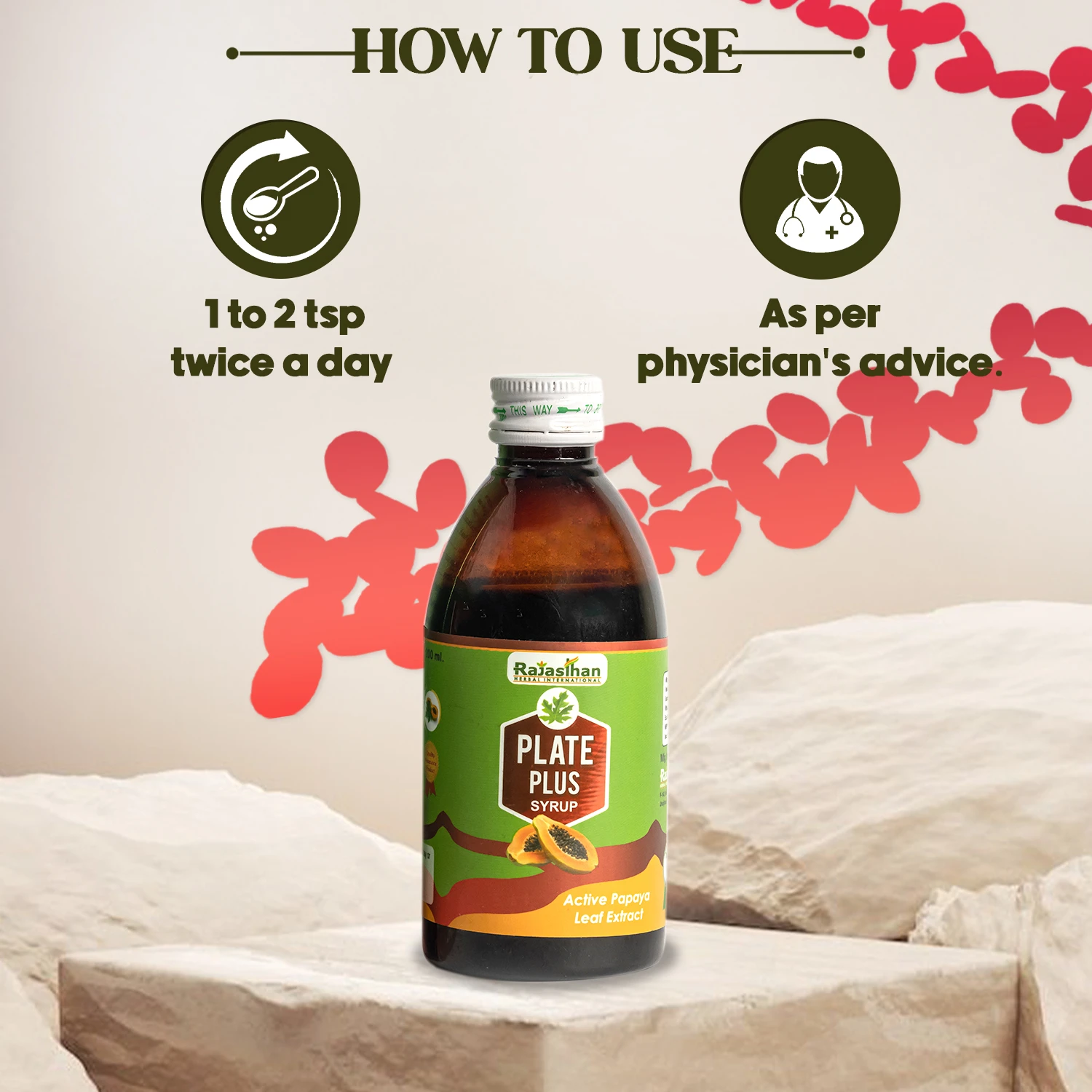 how to use plate plus syrup
